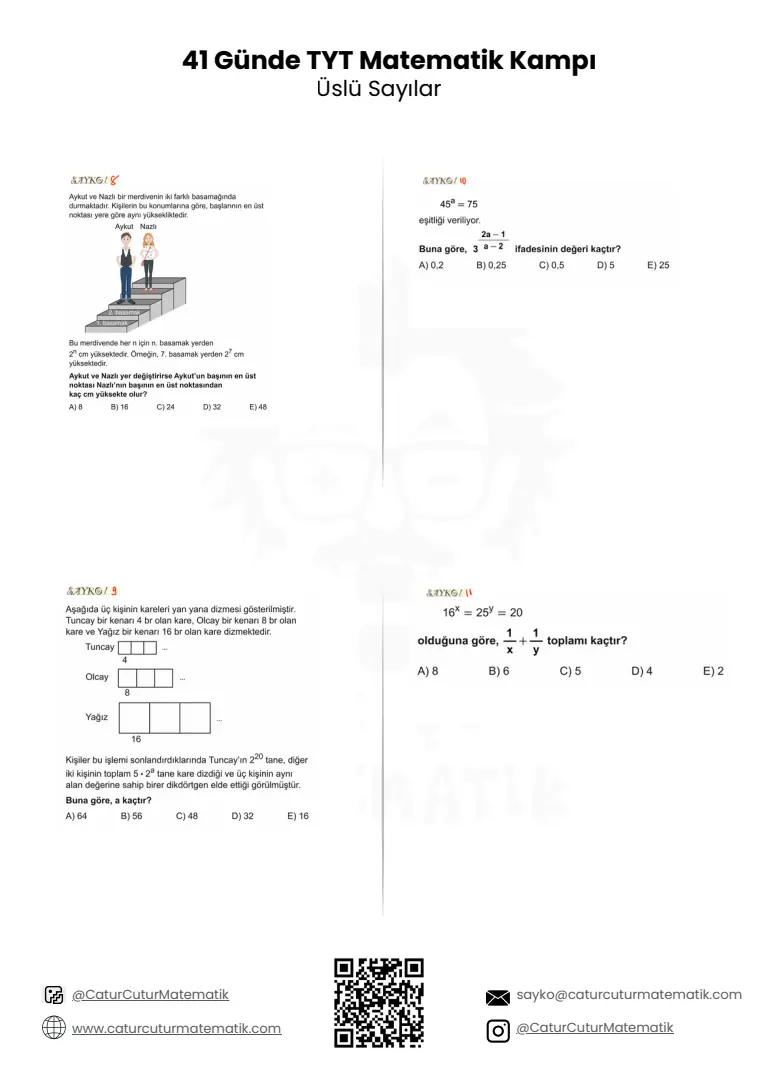 Üslü Sayılar PDF, sayfa 21 / 24