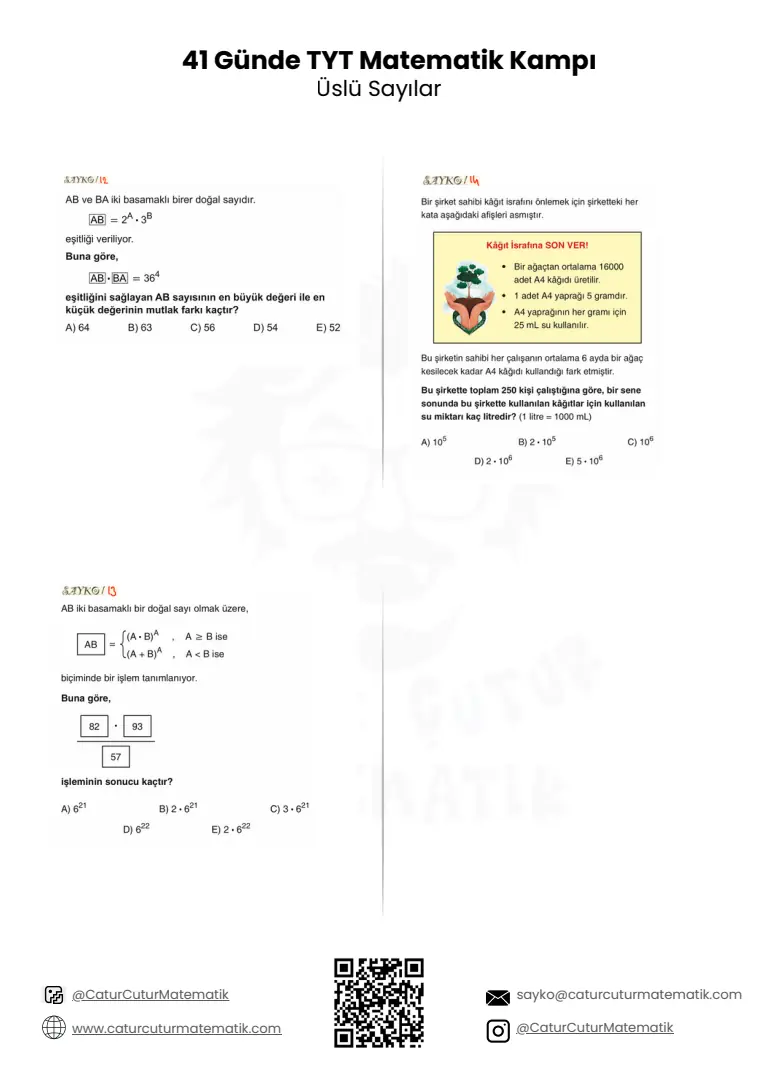 Üslü Sayılar PDF, sayfa 22 / 24