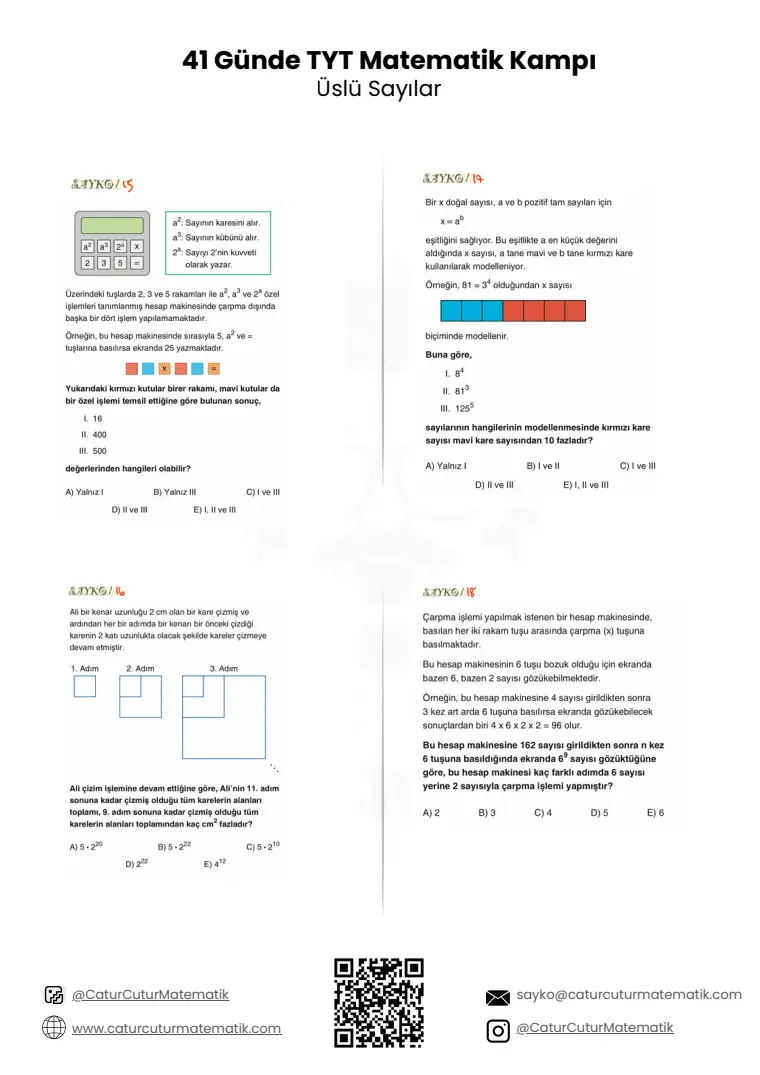 Üslü Sayılar PDF, sayfa 23 / 24