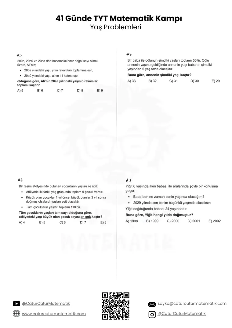 Yaş Problemleri PDF, sayfa 3 / 6