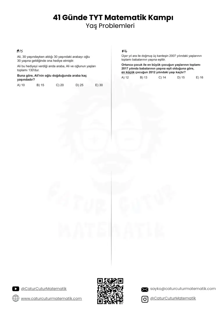 Yaş Problemleri PDF, sayfa 6 / 6